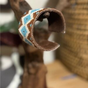 Bohemian Beaded Cuff Bracelet